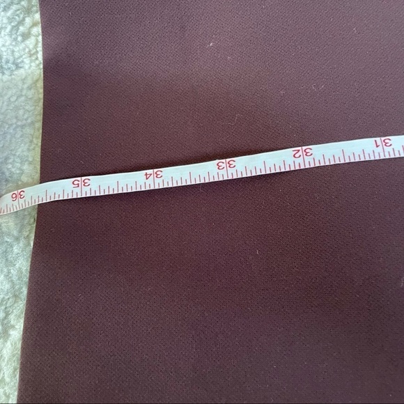 Vince Brown / Burgundy Long Sleeve Shift Dress XS - Picture 8 of 12